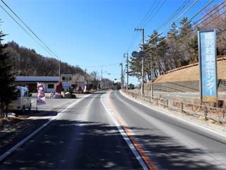 河口湖方面から